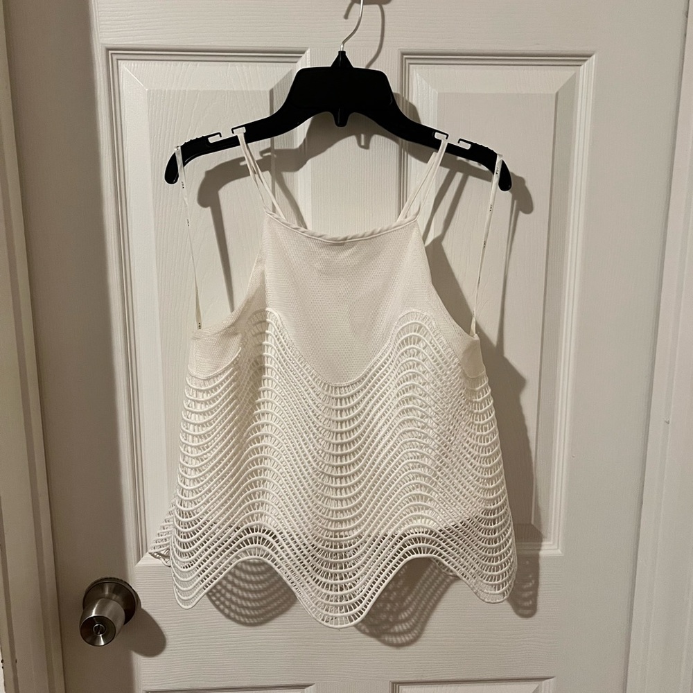 J.O.A white halter cropped top